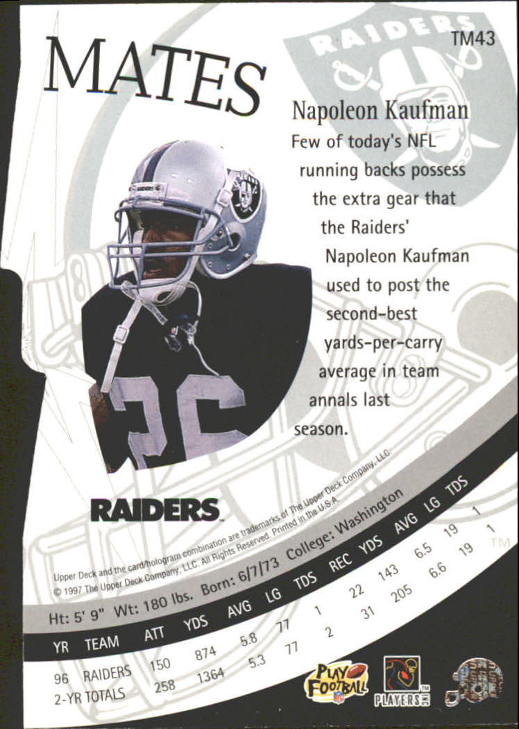 A7091- 1997 Upper Deck FB Card #s 201-300 +Inserts -You Pick- 15+ FREE US SHIP - Picture 207 of 220