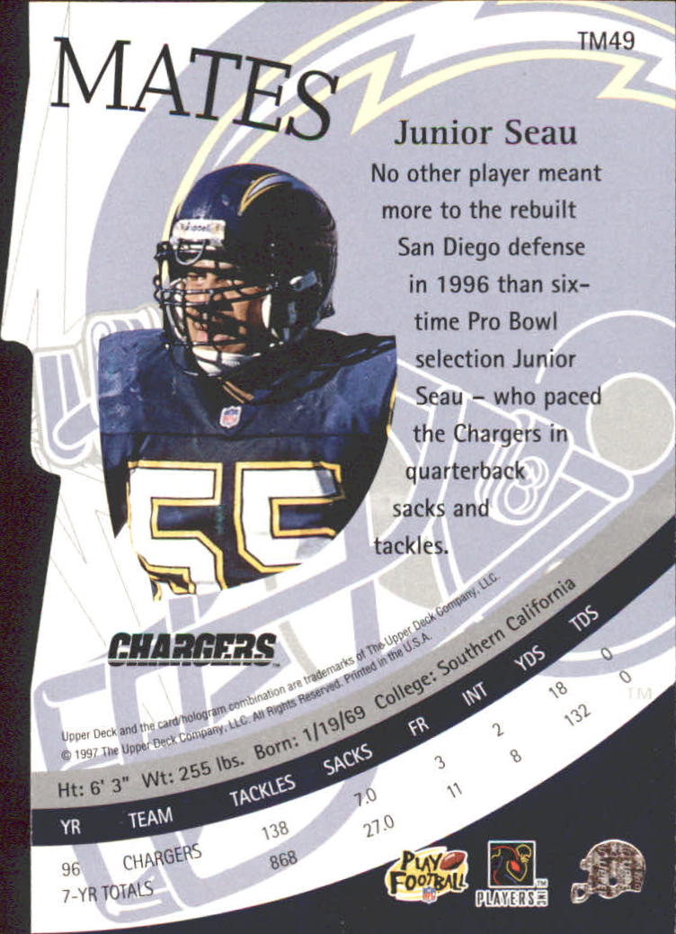 A7091- 1997 Upper Deck FB Card #s 201-300 +Inserts -You Pick- 15+ FREE US SHIP - Picture 211 of 220