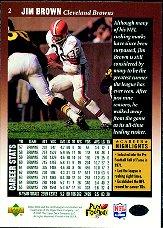 1997 Upper Deck Legends #2 Jim Brown back image