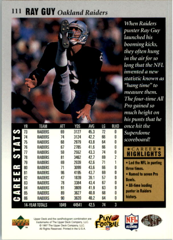 A9580- 1997 Upper Deck Legenden Fb Card # S 1-208 You Pick- 15 + Gratis US - Bild 206 von 389