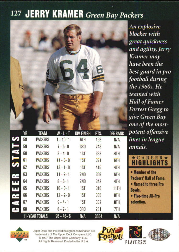 A9580- 1997 Upper Deck Legenden Fb Card # S 1-208 You Pick- 15 + Gratis US - Bild 235 von 389