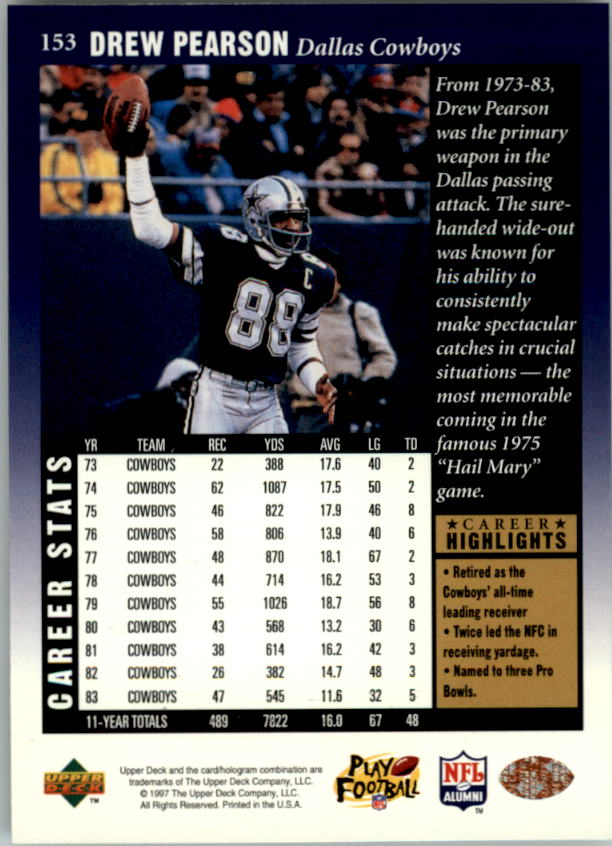 A9580- 1997 Upper Deck Legenden Fb Card # S 1-208 You Pick- 15 + Gratis US - Bild 285 von 389