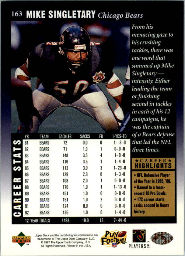 A9580- 1997 Upper Deck Legenden Fb Card # S 1-208 You Pick- 15 + Gratis US - Bild 303 von 389