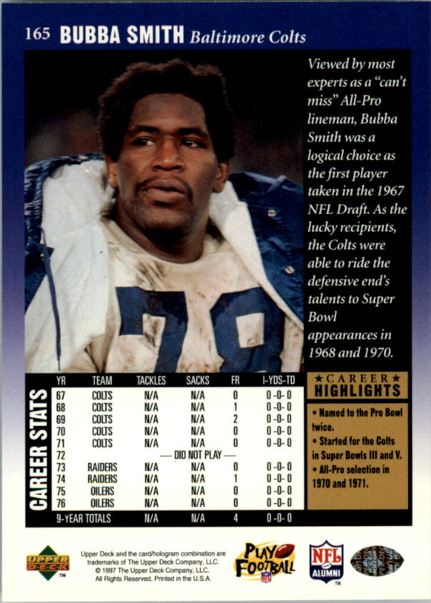 A9580- 1997 Upper Deck Legenden Fb Card # S 1-208 You Pick- 15 + Gratis US - Bild 307 von 389