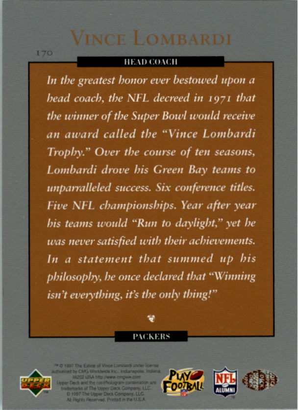 A9580- 1997 Upper Deck Legenden Fb Card # S 1-208 You Pick- 15 + Gratis US - Bild 317 von 389