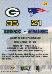 B3172- 1997 Packers Playoff Football Card #s 1-50 -You Pick- 15+ FREE US SHIP - Picture 27 of 39