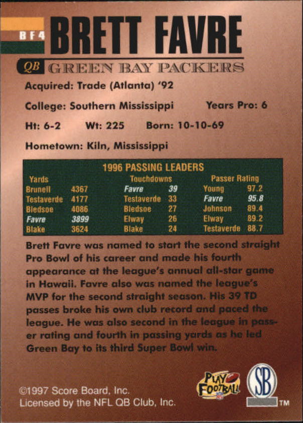 Brett Favre cards (1991-2001) Packers - You Choose - Picture 203 of 372