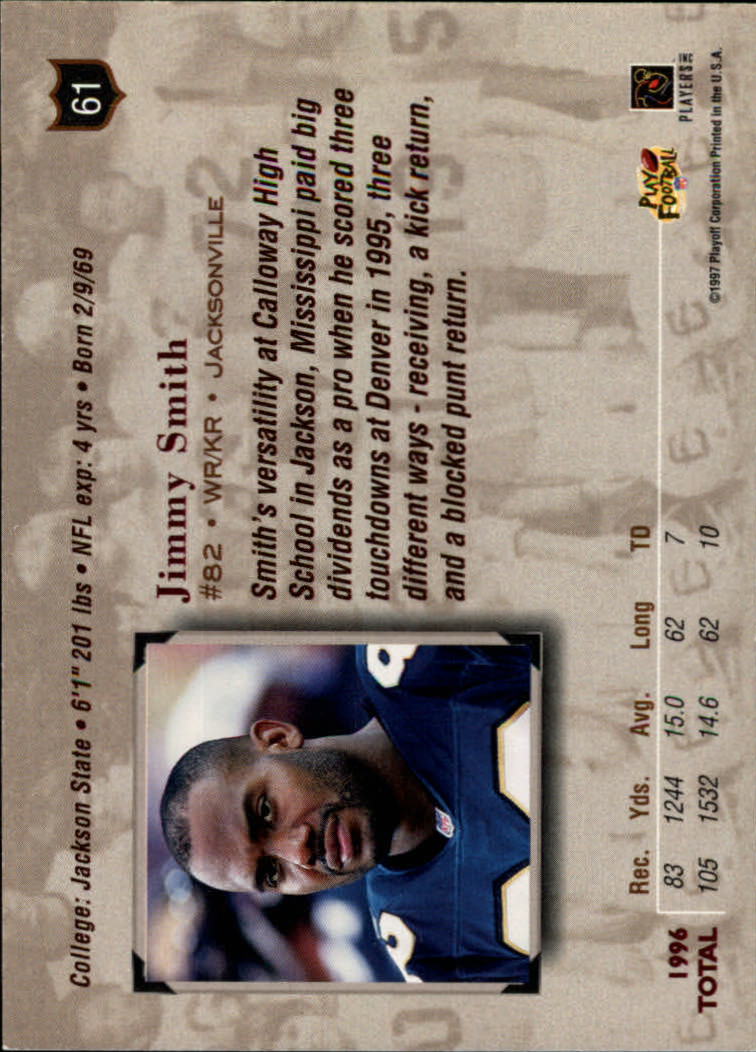 1997 Absolute Bronze Redemption #61 Jimmy Smith back image