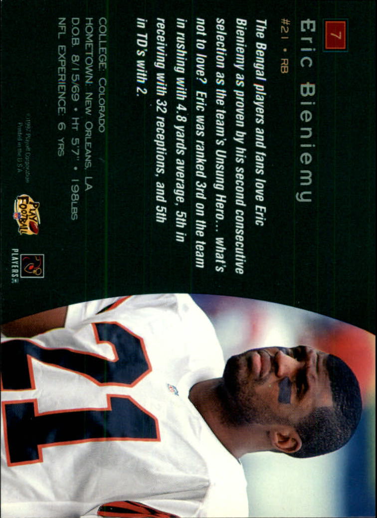 1997 Absolute Unsung Heroes #7 Eric Bieniemy back image