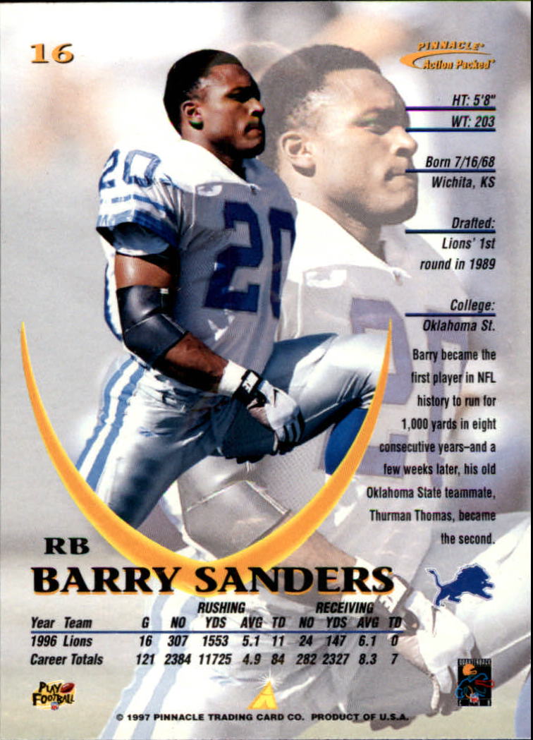 1997 Pro Line III DC - #68 Barry Sanders