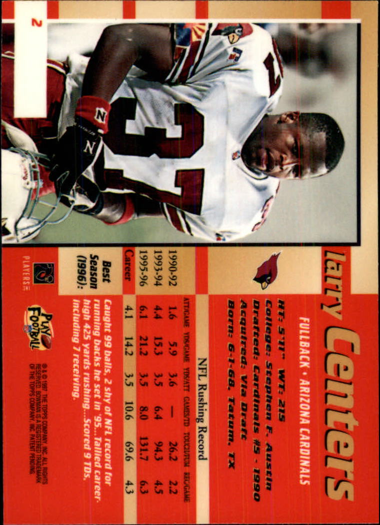 1997 Stadium Club Larry Centers Arizona Cardinals #67