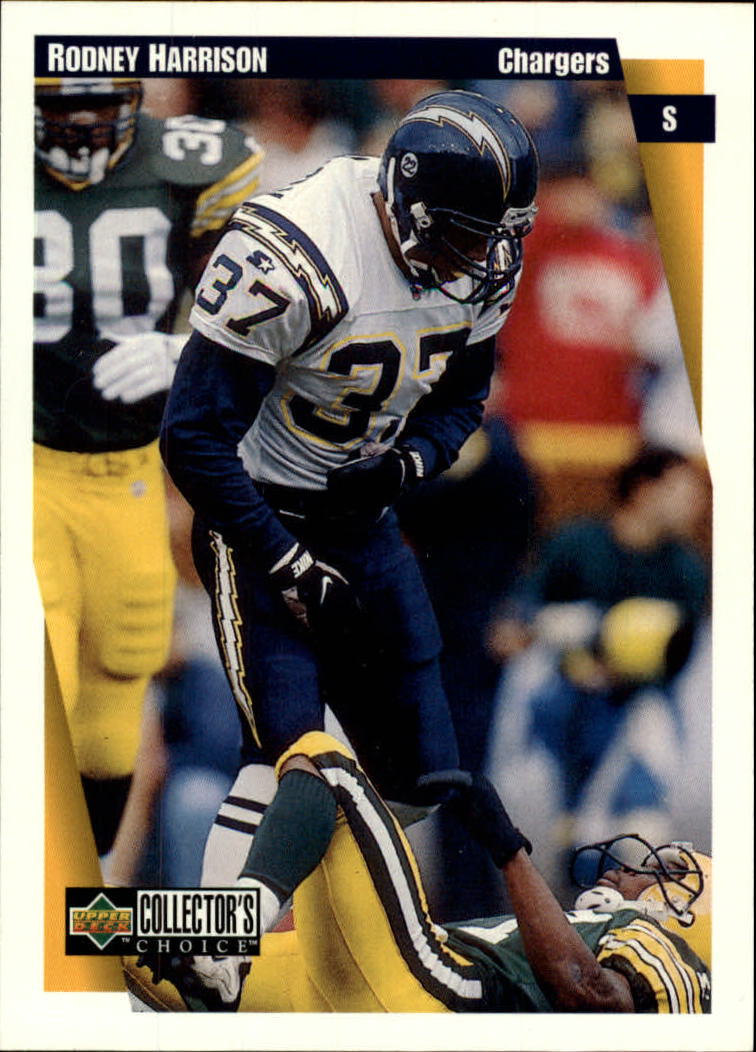 Rodney Harrison NFL San Diego Chargers Vintage Game Day Card