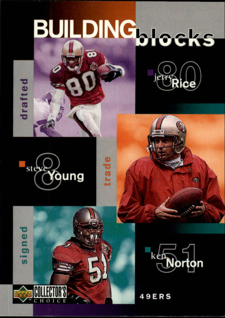 1997 Collector's Choice #356 49ers BB/Jerry Rice/Steve Young/Ken Norton/Jim Druckenmiller/Bryant Young