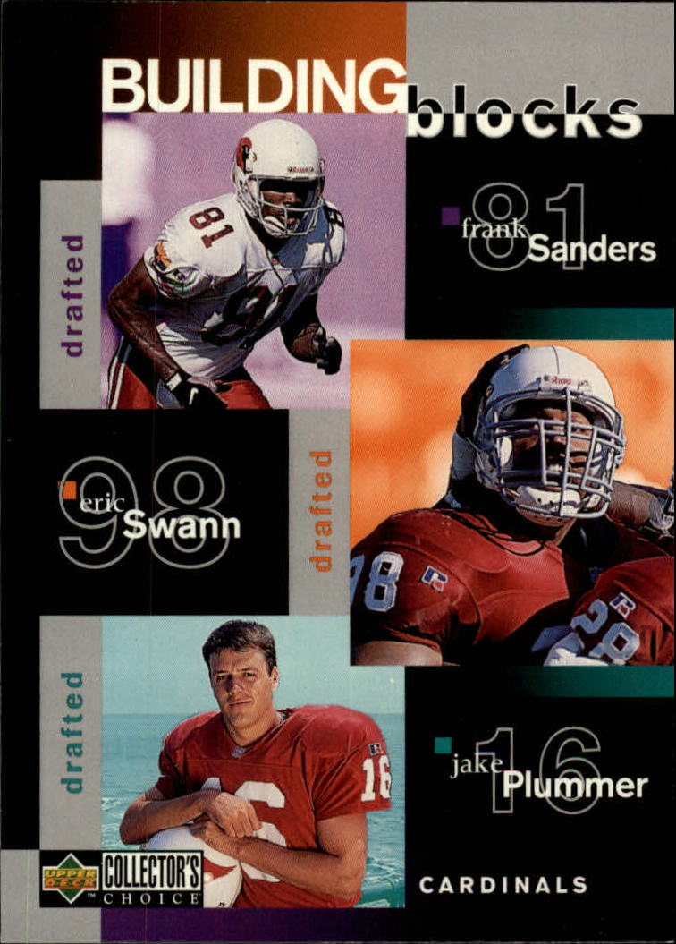 1997 Collector's Choice #362 Cardinals BB/Frank Sanders/Eric Swann/Jake Plummer/Kent Graham/Rob Moore