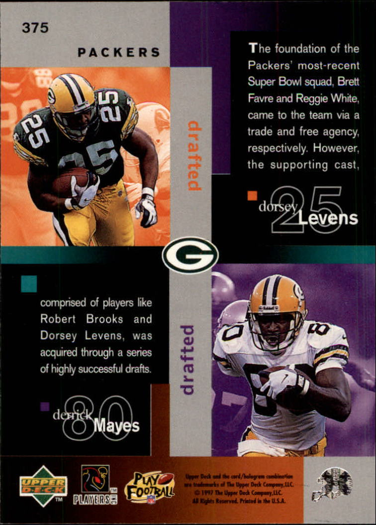 1997 Collector's Choice #375 Packers BB/Robert Brooks/Brett Favre/Reggie  White/Dorsey Levens/Derrick Mayes - NM-MT