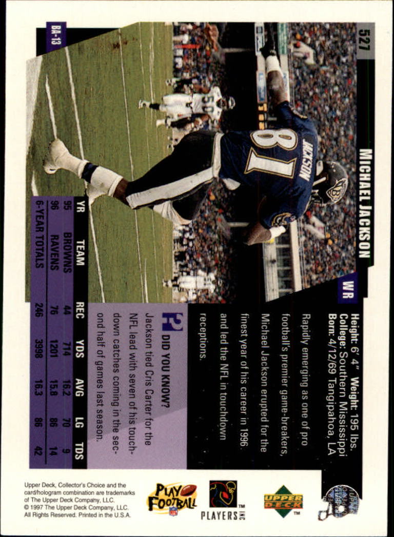 スーパーセール 半額 1997 Upper Deck Collector's Choice - Michael Jackson #527 ワイン