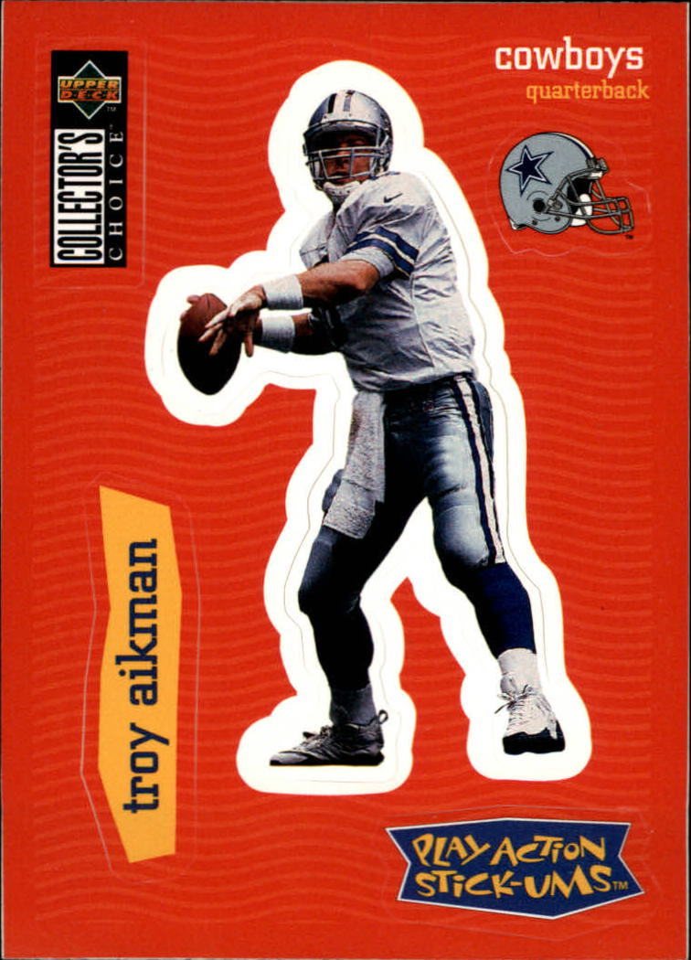 1997 Collector's Choice Stick-Ums #S2 Troy Aikman