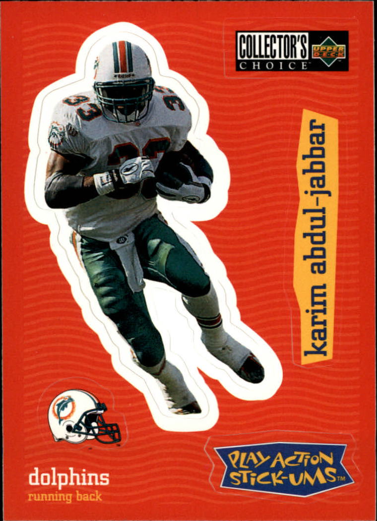 KARIM ABDUL-JABBAR 1997 Score Football Card #212 Miami Dolphins