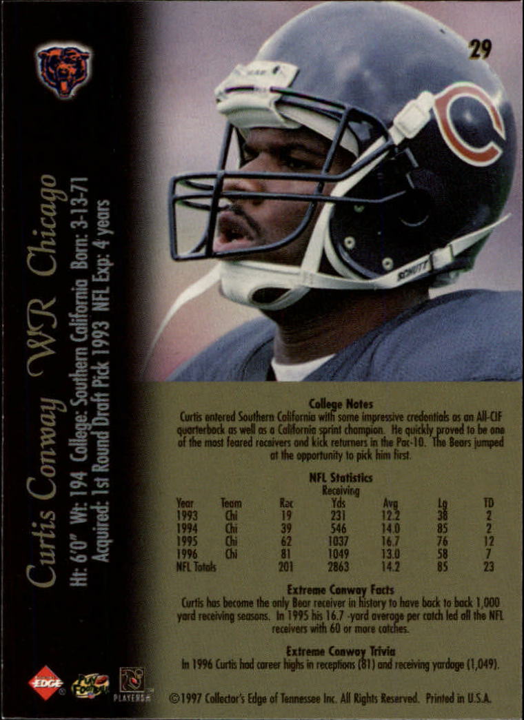 1997 Collector's Edge Extreme #29 Curtis Conway back image