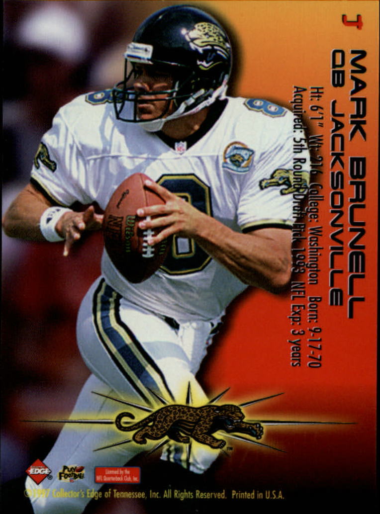 1997 Collector's Edge Extreme Fury #4 Mark Brunell back image