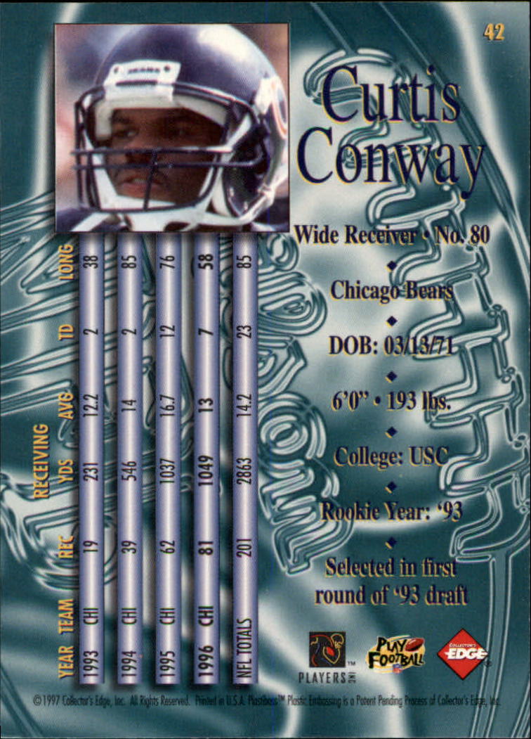 1997 Collector's Edge Masters #42 Curtis Conway back image