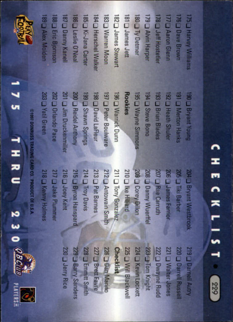 B1671- 1997 Donruss Fußball Karten 1-230 + Einsätze -du Pick- 15 + Gratis US - Bild 387 von 389