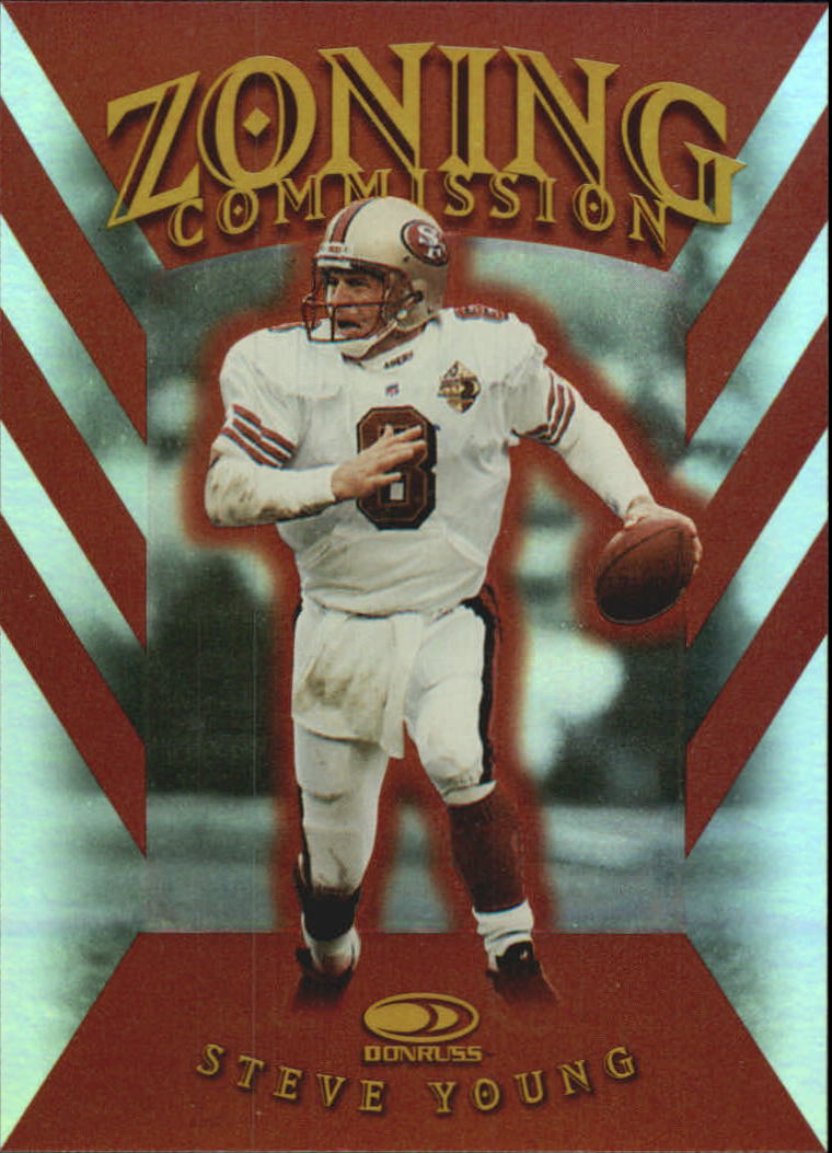 1997 Donruss Zoning Commission #7 Steve Young