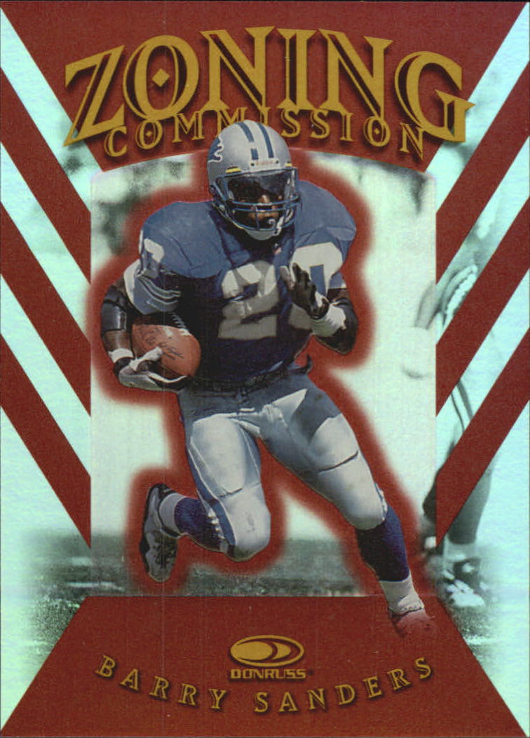 1997 Donruss Zoning Commission #9 Barry Sanders