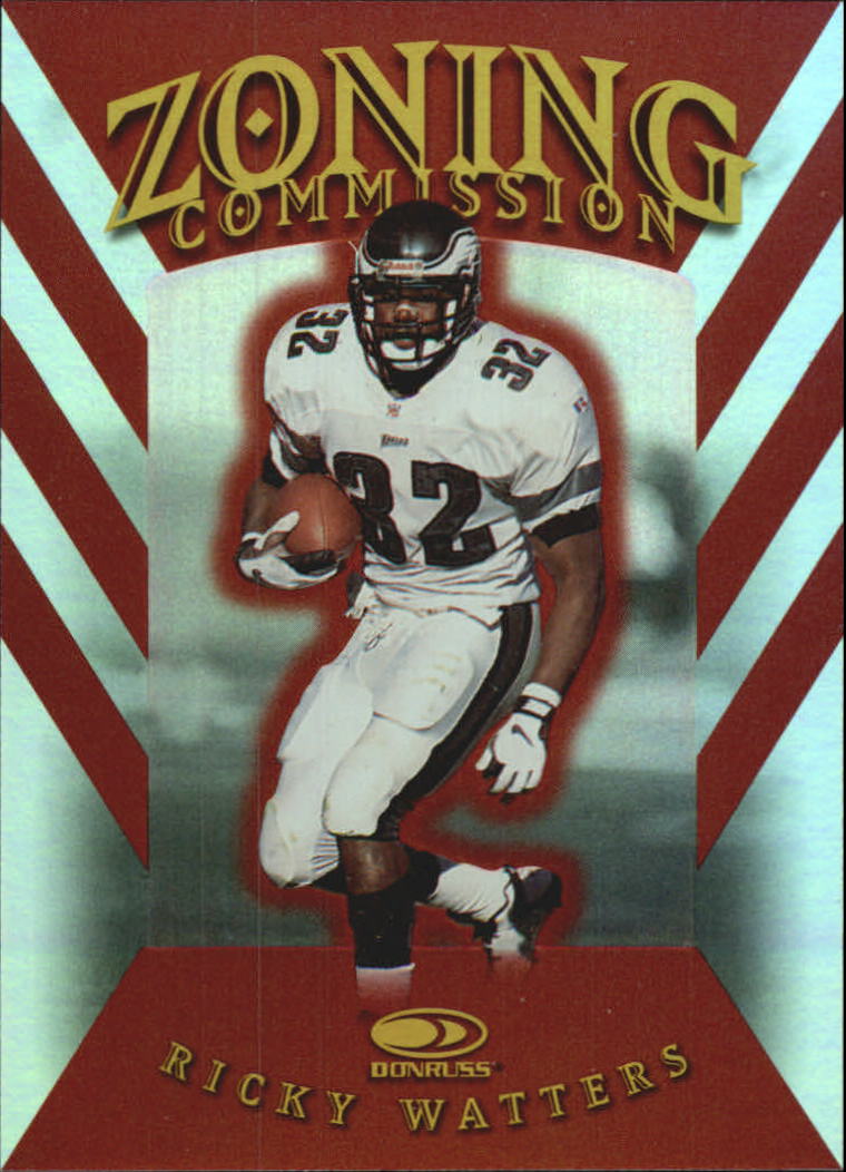 1997 Donruss Zoning Commission #17 Ricky Watters