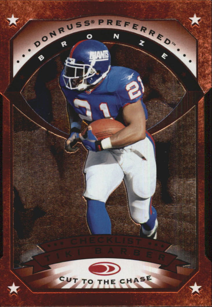 1997 Donruss Preferred Cut To The Chase #148 Tiki Barber CL B