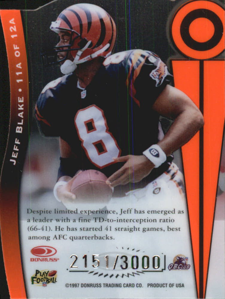 1997 Donruss Preferred Chain Reaction #11A Jeff Blake