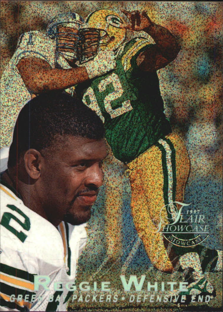 Reggie White 1995 Fleer Flair Preview #11 - Green Bay Packers at