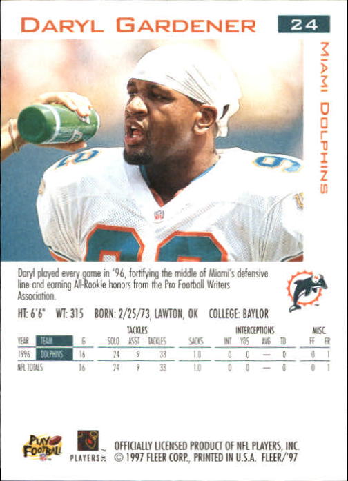 1997 Fleer Football "Main Set" Base Cards - Picture 23 of 187