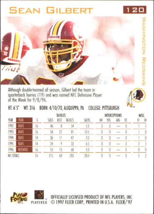 1997 Fleer Football "Main Set" Base Cards - Picture 61 of 187