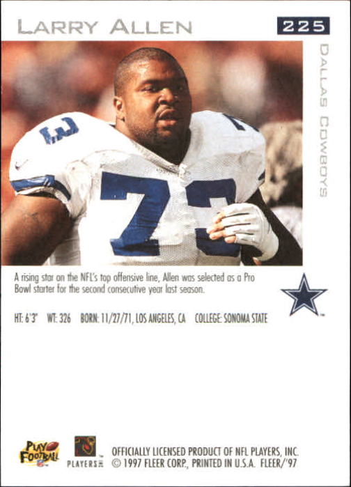 1997 Fleer Football "Main Set" Base Cards - Picture 105 of 187