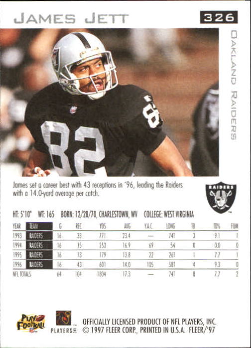 1997 Fleer Football "Main Set" Base Cards - Picture 143 of 187