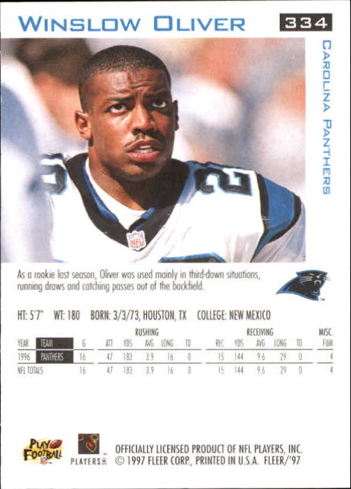 1997 Fleer Football "Main Set" Base Cards - Picture 147 of 187