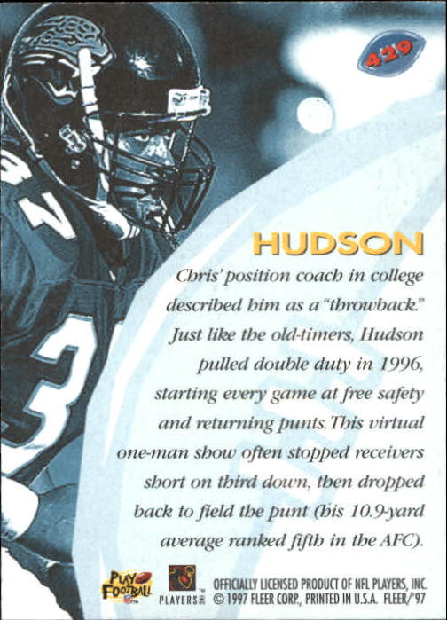 1997 Fleer Football "Main Set" Base Cards - Picture 181 of 187