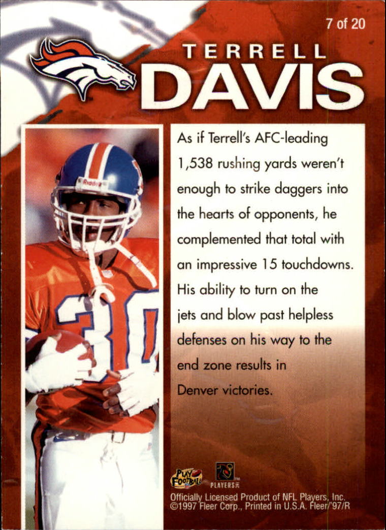 1997 Fleer Football "Parallel and Insert" Cards - Picture 27 of 67
