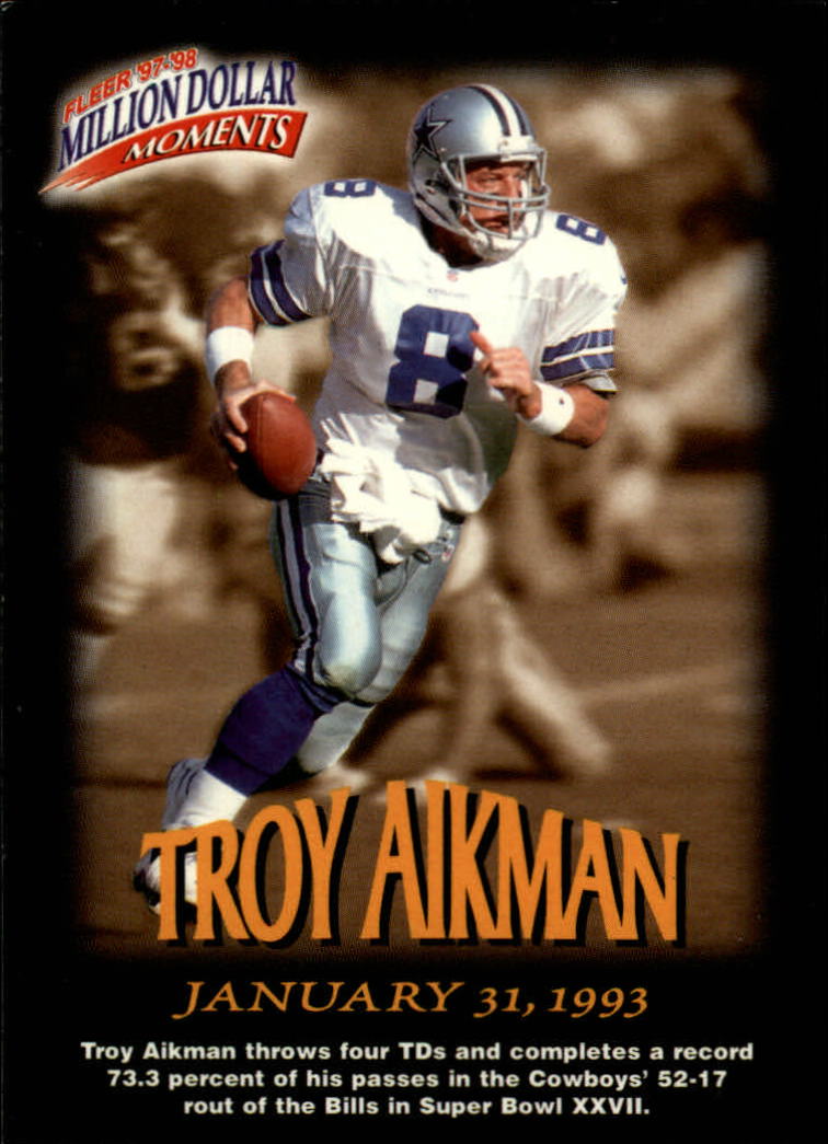 1997 Fleer Million Dollar Moments #2 Troy Aikman