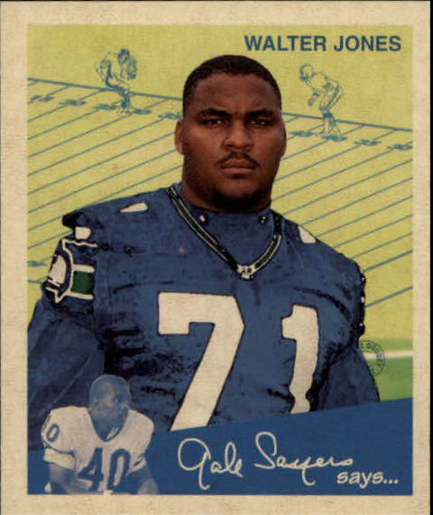 Walter Jones Signed Seahawks 2007 SP Authentic Football Card