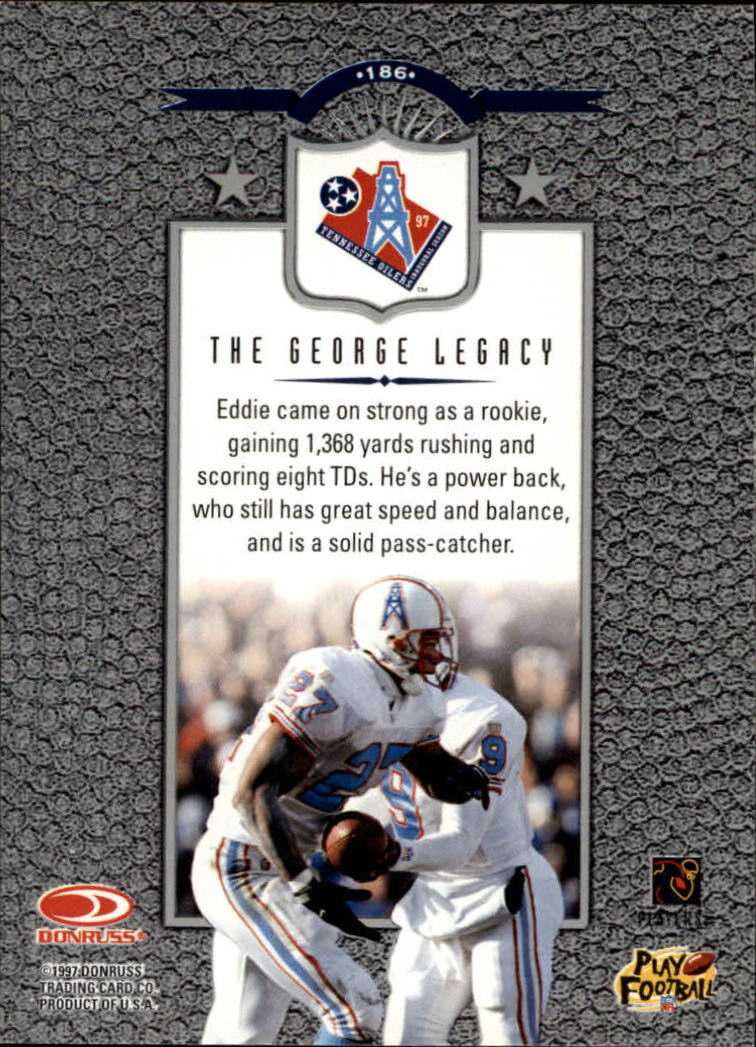 1997 Leaf #186 Eddie George L back image