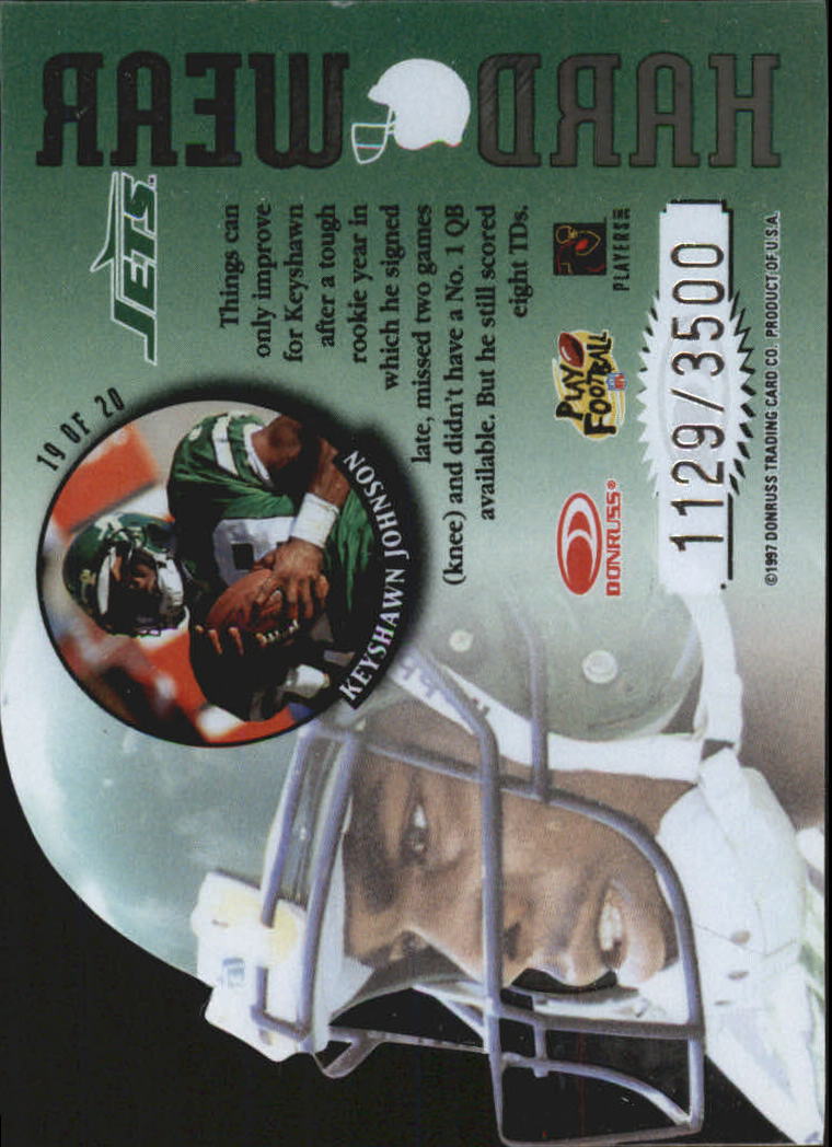 Tarjetas insertadas Leaf Football 1997 "Hardwear and Run and Gun" - Imagen 7 de 7