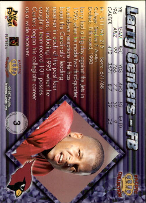 A9372- 1997 Pacific Football Cards 1-250 +Rookies -You Pick- 15+ FREE US SHIP - Picture 7 of 475