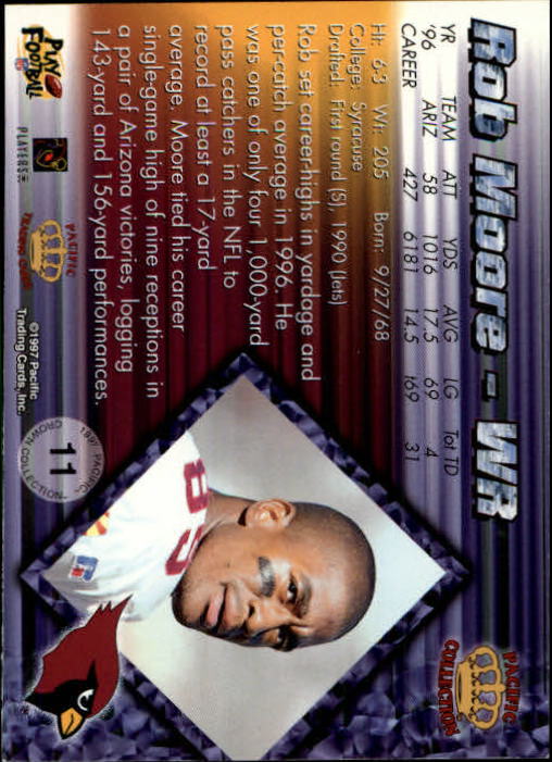 A9372- 1997 Pacific Football Cards 1-250 +Rookies -You Pick- 15+ FREE US SHIP - Picture 21 of 475