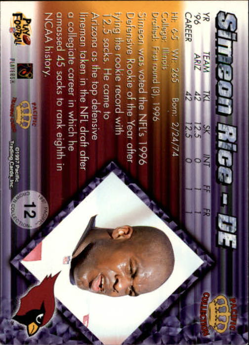 A9372- 1997 Pacific Football Cards 1-250 +Rookies -You Pick- 15+ FREE US SHIP - Picture 23 of 475