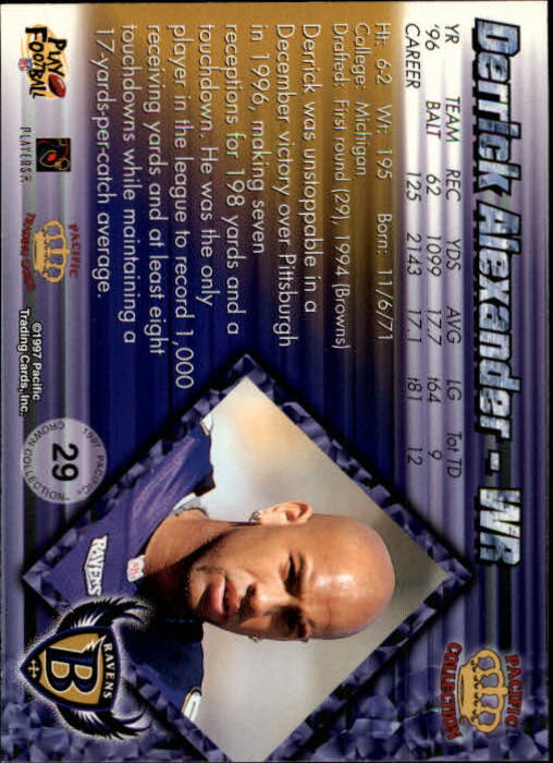 A9372- 1997 Pacific Football Cards 1-250 +Rookies -You Pick- 15+ FREE US SHIP - Picture 57 of 475