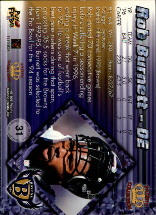 A9372- 1997 Pacific Football Cards 1-250 +Rookies -You Pick- 15+ FREE US SHIP - Picture 59 of 475
