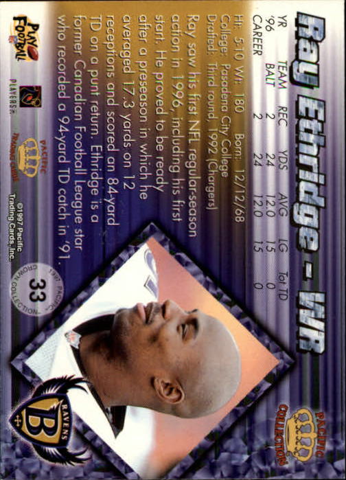 A9372- 1997 Pacific Football Cards 1-250 +Rookies -You Pick- 15+ FREE US SHIP - Picture 63 of 475