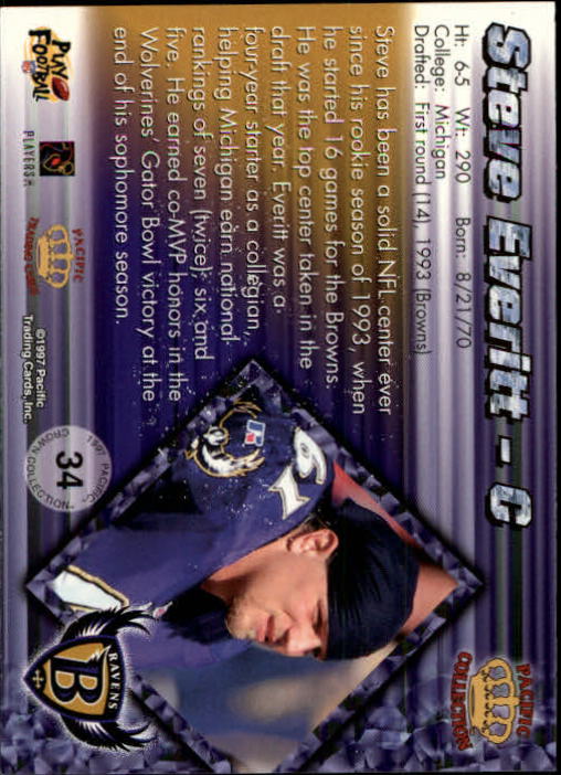 A9372- 1997 Pacific Football Cards 1-250 +Rookies -You Pick- 15+ FREE US SHIP - Picture 65 of 475